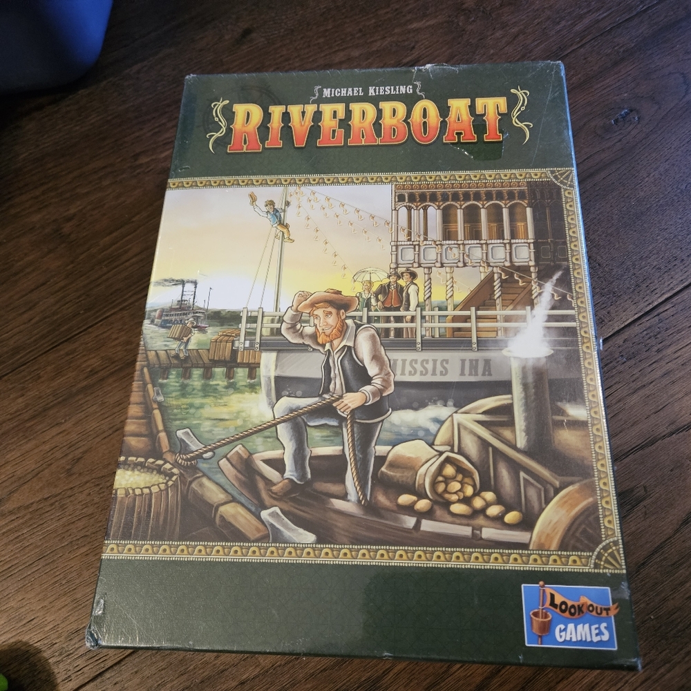 Riverboat Board Game By Michael Kiesling - SEALED New In Packaging.  Game is new